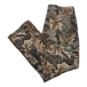 Walls Camouflage Leaves Straight Leg USA Made Pants Mens 40x32 (Fits 39x30)‎